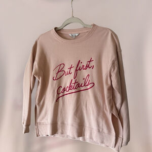 Women's Wildfox Sweatshirt XS Pink Burgundy